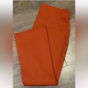 Stylish Ann Taylor High waist Cropped Burnt Orange Ankle Pants Size 12P